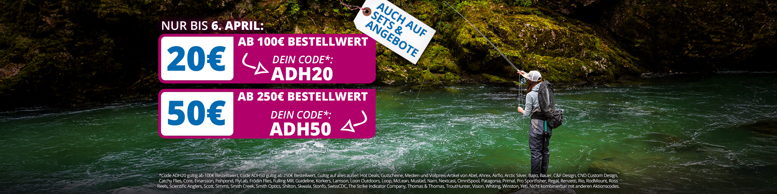 20€ oder 50€ Rabatt mit Code ADH20 oder ADH50