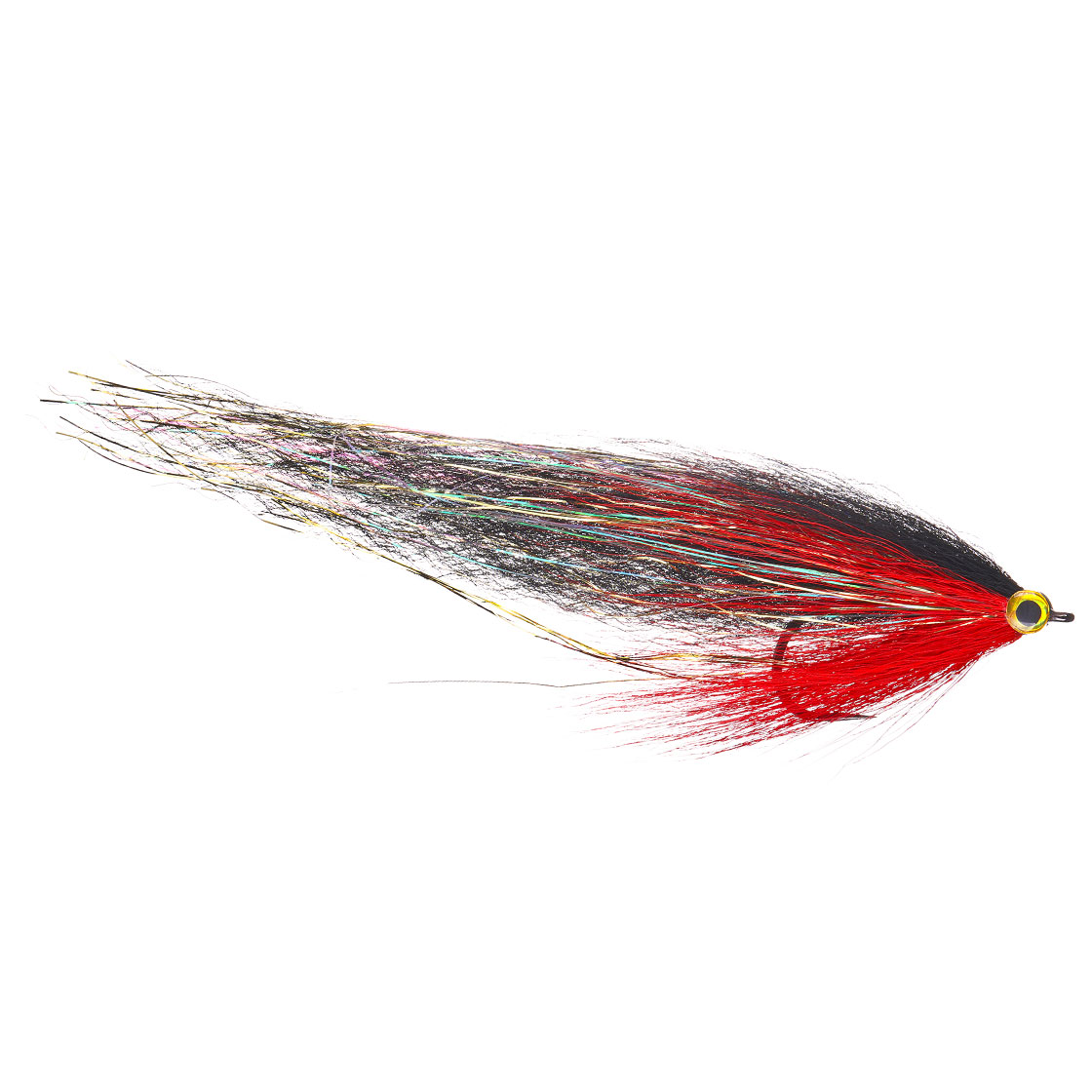 P-26816_Superflies-Hechtstreamer-Pike-Slinky-Deceiver-Black-Red Superflies Hechtstreamer Pike Slinky Deceiver Black & Red