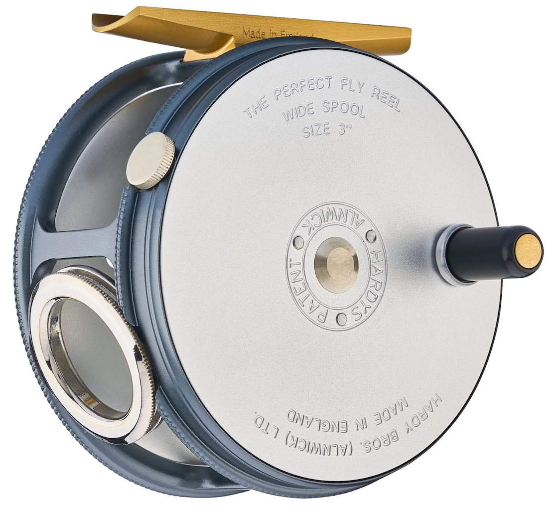 P-27725_Hardy_1921_Wide_Spool_Perfect_Fly_Reel_Left_Handle3 Hardy 1921 Wide Spool Perfect Fly Reel Fliegenrolle links kurbeln