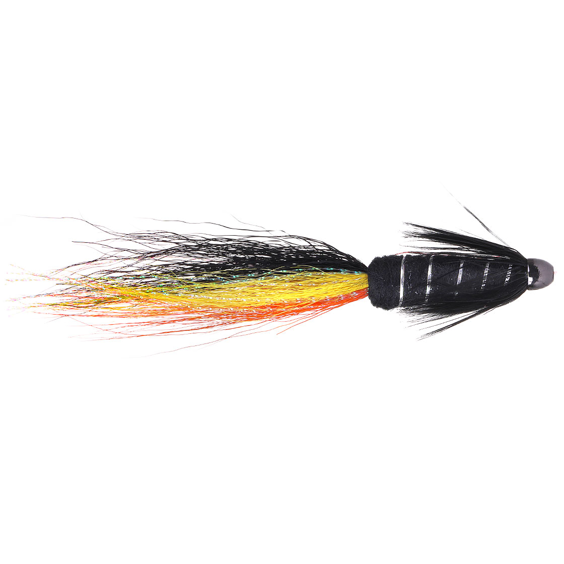 snaelda-orange-yellow-black-super-copper Superflies Lachsfliege - Snaelda orange yellow black 1 1/2"