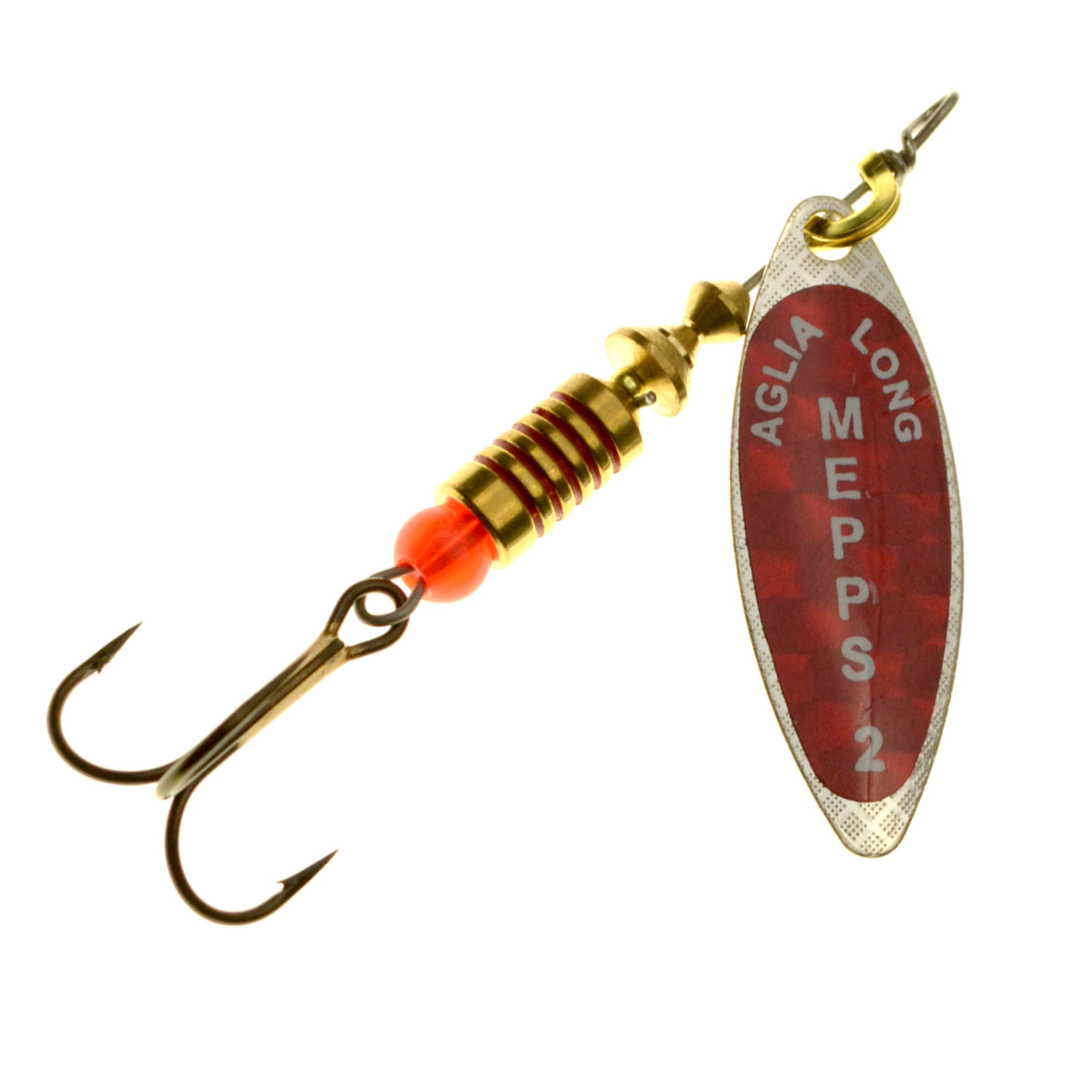 Mepps Aglia Longue Redbo Spinner silber