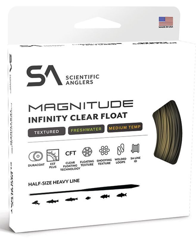 Scientific Anglers Magnitude Infinity Floating 10' Clear Tip WF Fliegenschnur Buckskin