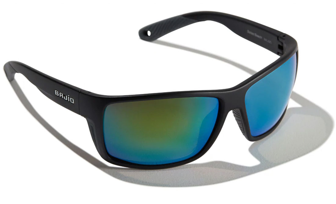 Bajio Polarisationsbrille Bales Beach - Black Matte (Green Mirror Glass)