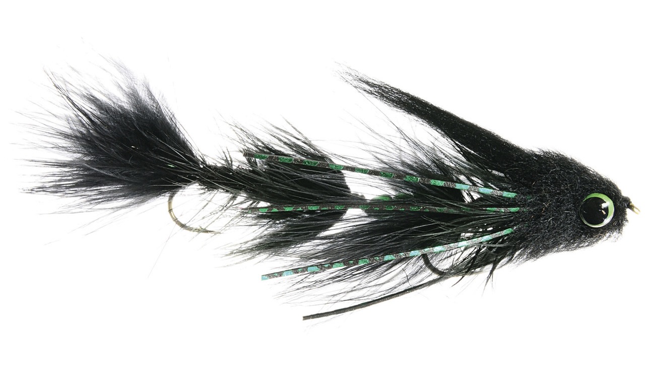 Umpqua Streamer Double Gonga Black #4 x #4