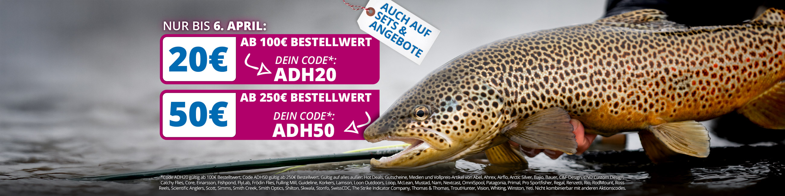 20€ oder 50€ Rabatt mit Code ADH20 oder ADH50