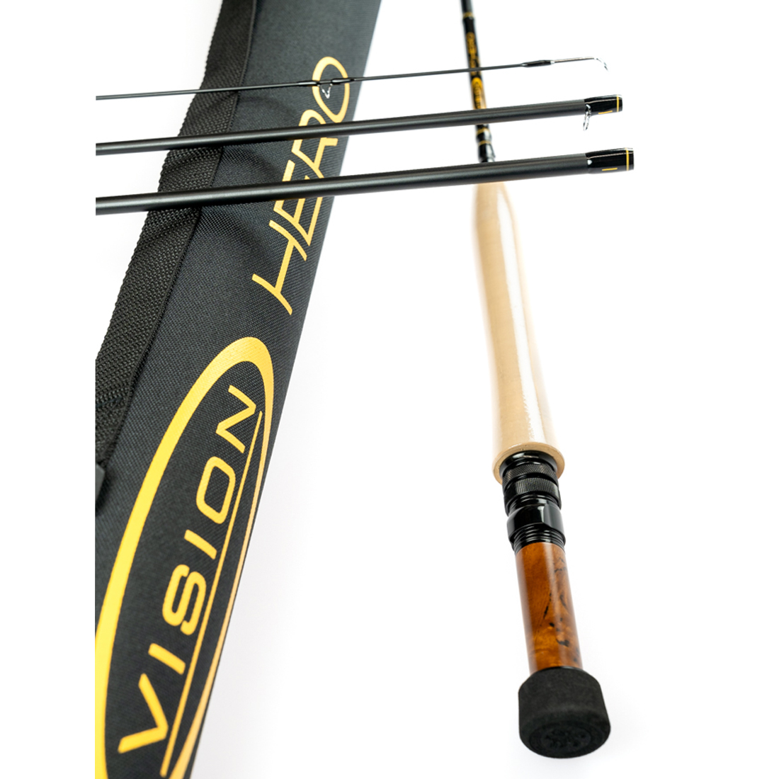 Vision Black Hero Euronymph special Edition Fliegenrute  # 3 - 10,6 ft