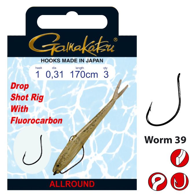 Gamakatsu Dropshot Rig Worm 39