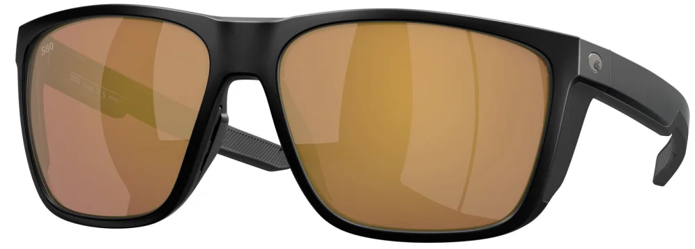 Costa Polarisationsbrille Ferg XL Matte Black (Gold Mirror 580G)