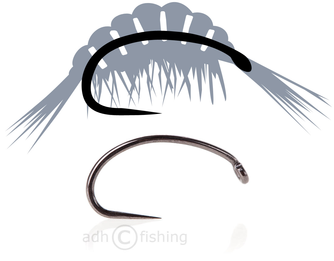 Tunca Expert Fliegenhaken TE70 Shrimp ohne Widerhaken