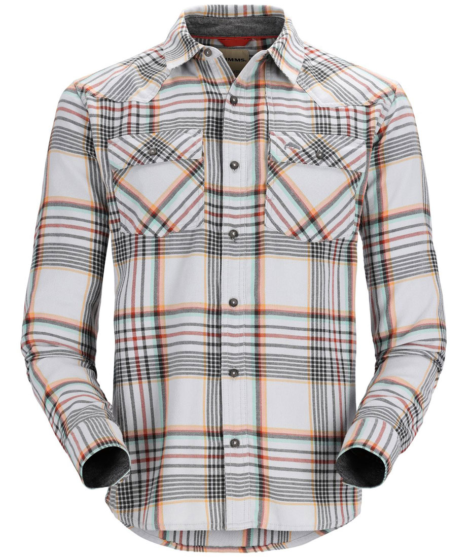 Simms_Santee_Flannel_Shirt_Hemd_strl_clay_carbon_neo_plaid_1 Simms Santee Flannel Shirt Hemd strl/clay/carbon neo plaid