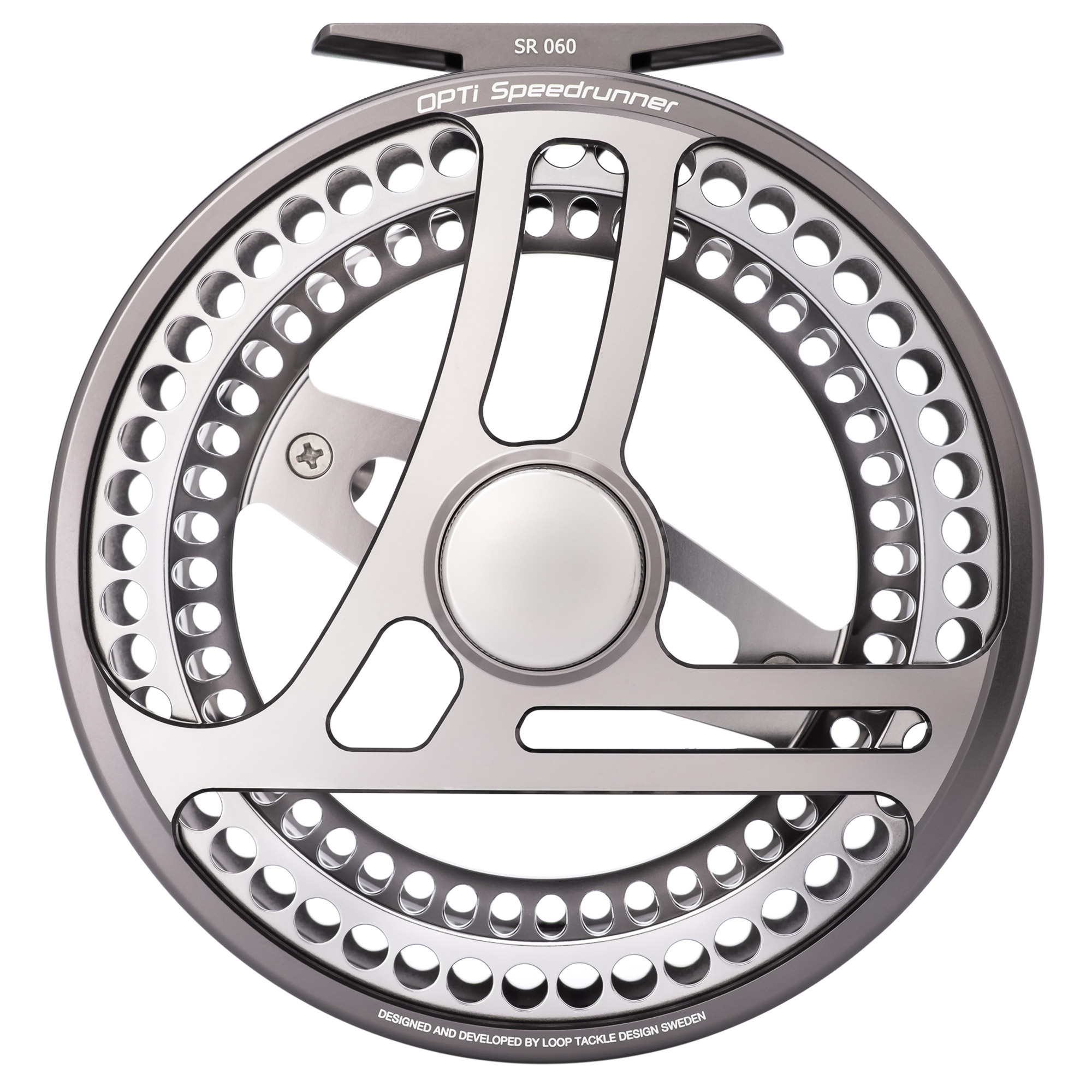 Loop OPTI Speedrunner Limited Edition Fliegenrolle Mist Silver