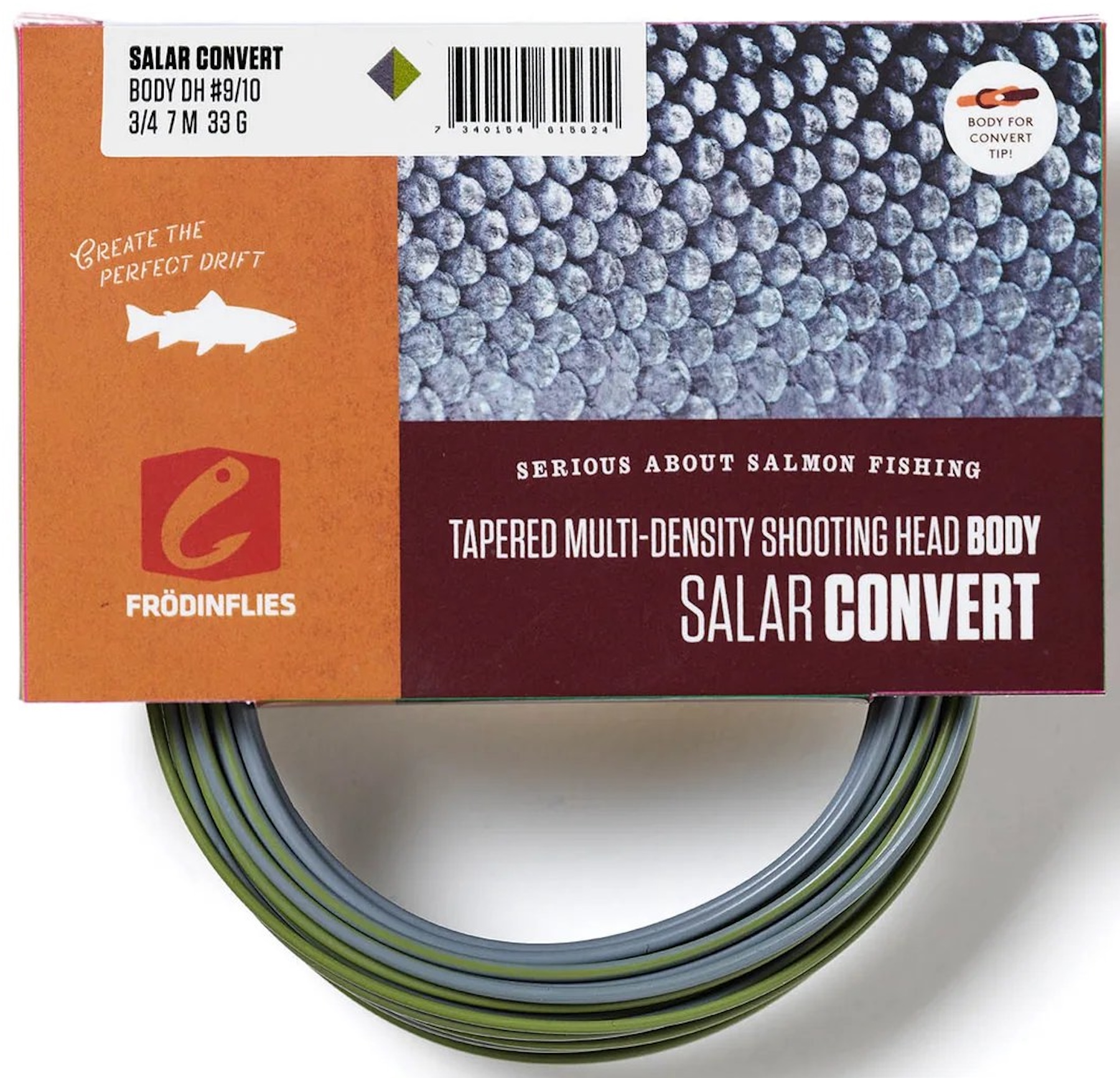 Frödin Salar Convert Short Spey Doublehand Shooting Head Sink3-Sink4 Schusskopf