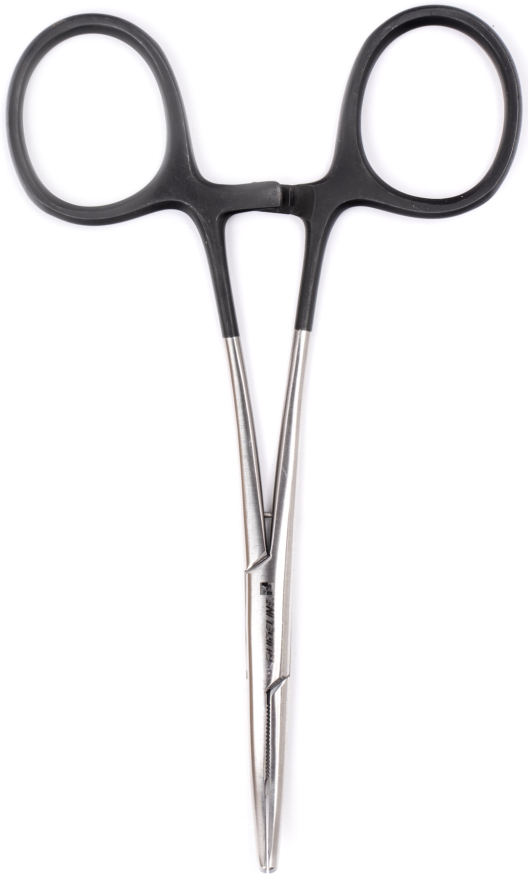 Guideline Forceps Curved 6" Zange Black Silver