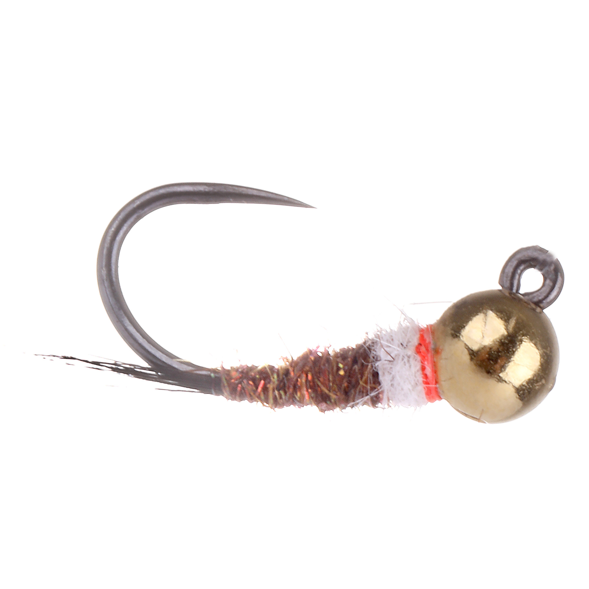 The Fly Emporium Nymph Brown White Barbless