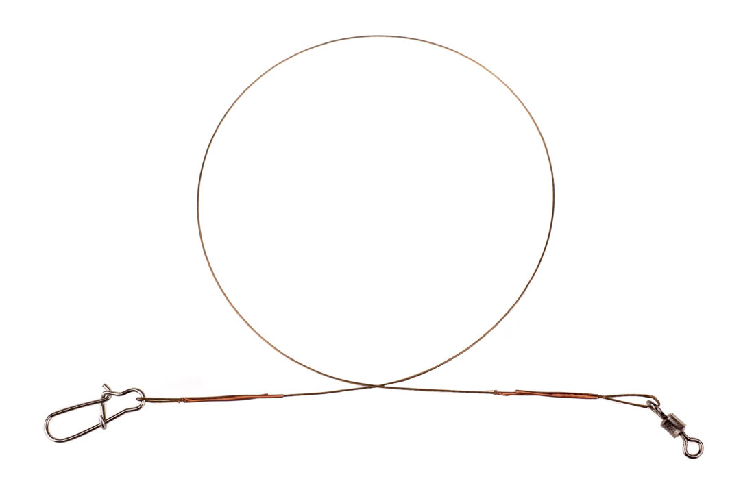 Profi-Blinker Stahlvorfach 1x7 mit Karabiner und Wirbel