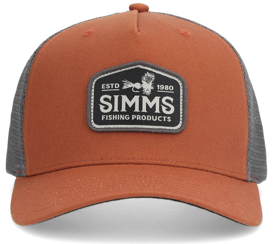 P-25536_Simms_Double_Haul_Trucker_Hat_Orange_ Simms Double Haul Trucker Cap Schirmmütze orange