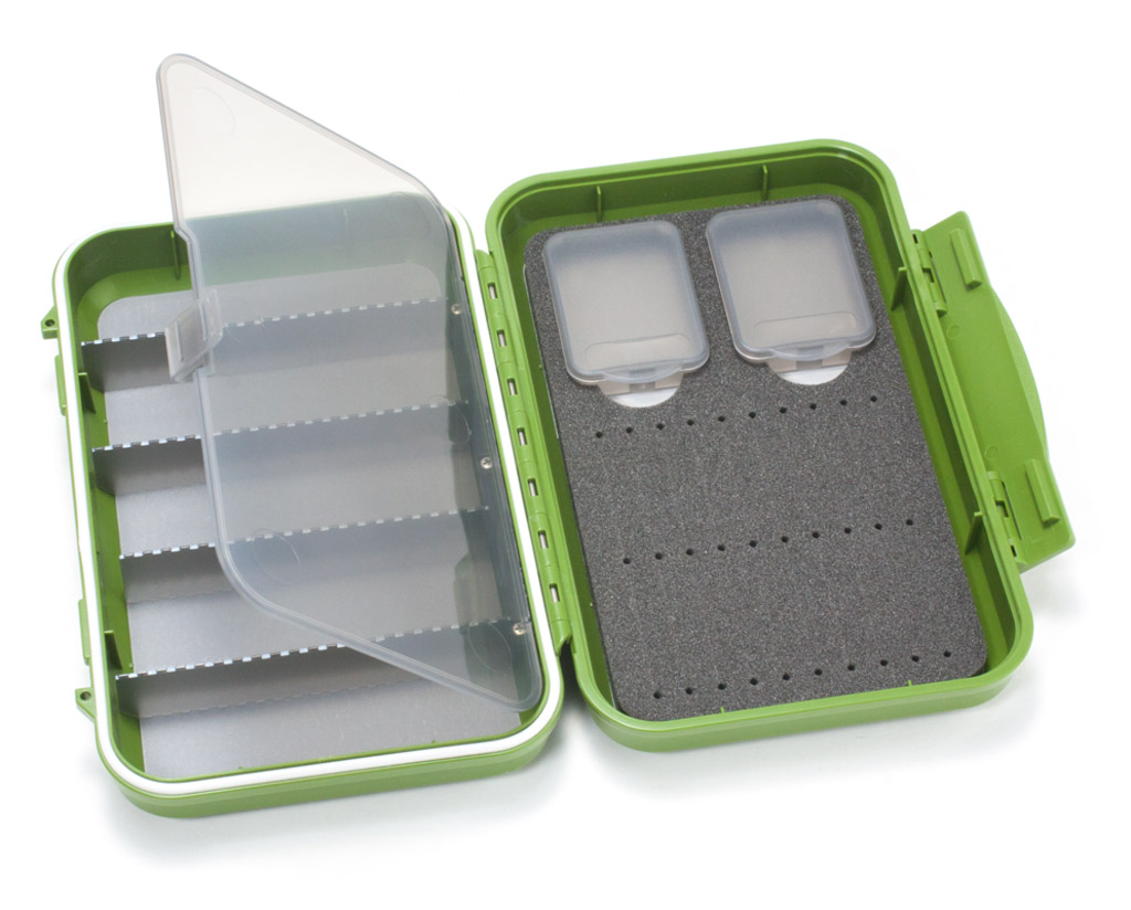 C-F_CF-2405H-waterproof-fly-box-olive C&F Design CF-2405H wasserdichte Fliegenbox für Tubenfliegen olive