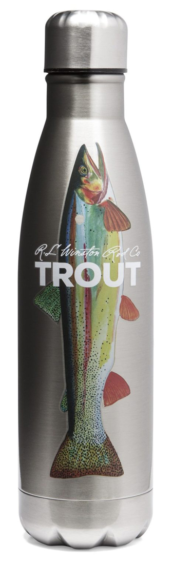 Winston Trout Tumbler Steel Water Bottles Flasche silver