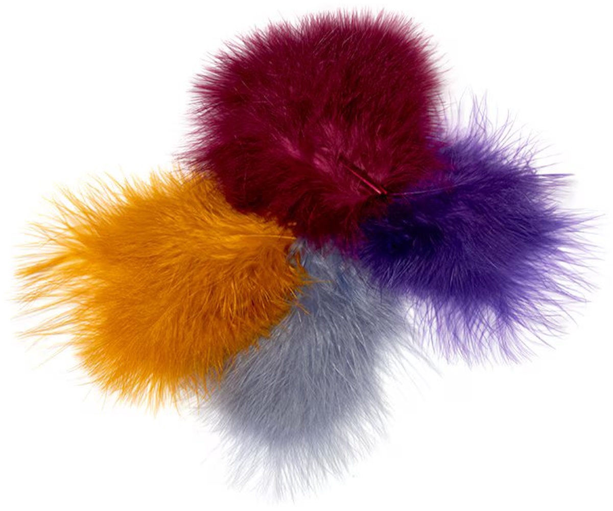 Fulling Mill Mini Marabou Black 36 Feathers