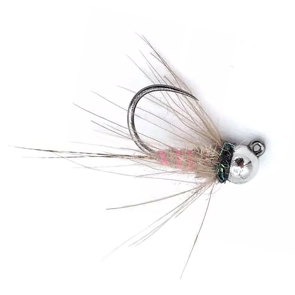 Superflies_Tungsten_Nymphe_Pink_Rib_Killer_Jig_Nymph Bindebeispiel