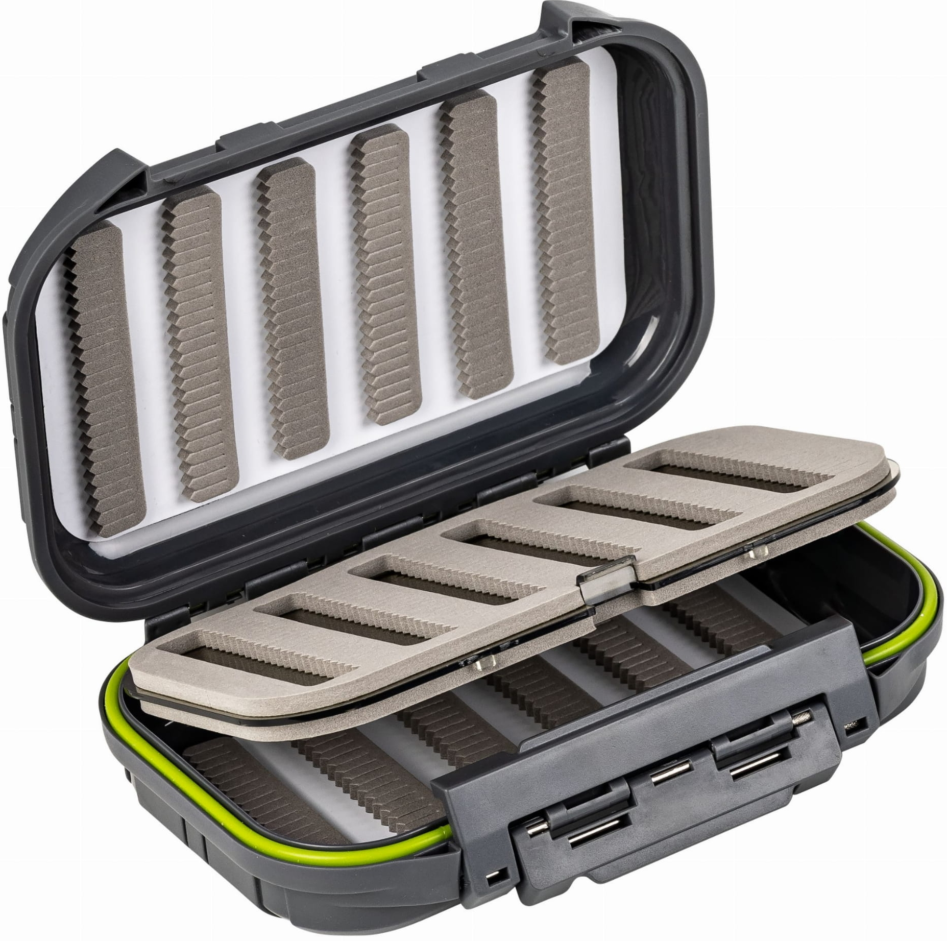 Traper Quadro Side Dryfly Box Waterproof 170 x 110 x 45mm Fliegendose für Trockenfliegen