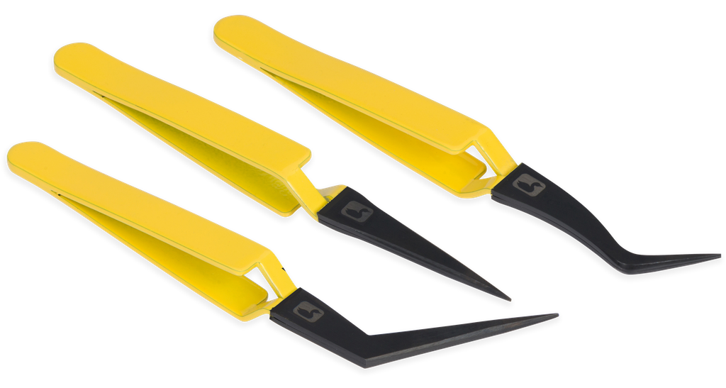 Loon D-Loop Tweezer Kit - Yellow - Pinzetten Set