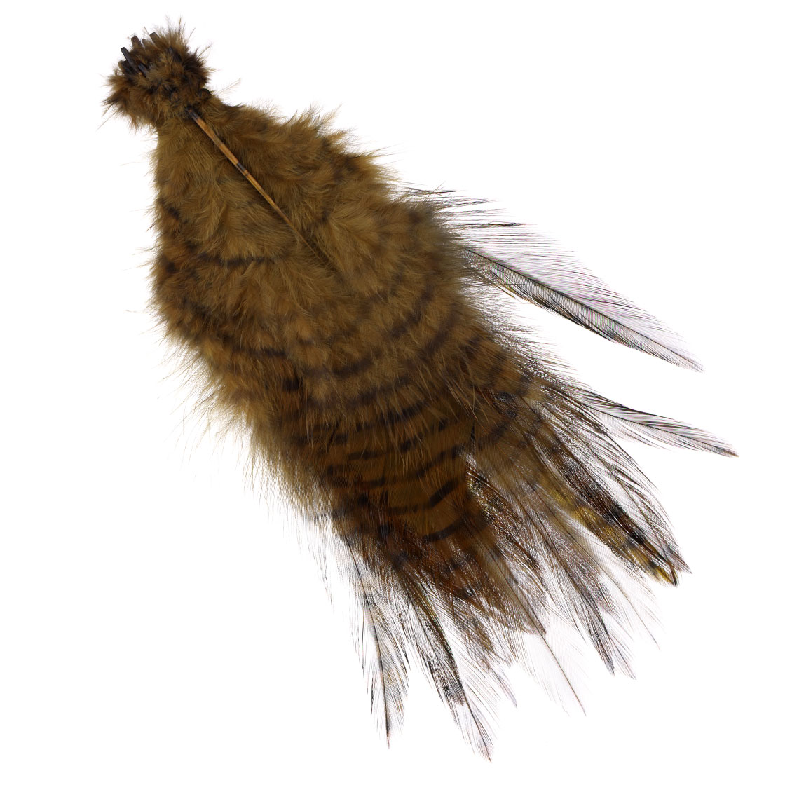 P-27106-5_MFC-Strung-Barred-Ostrich-Grizzly-Straussenfeder_olive-black olive/black