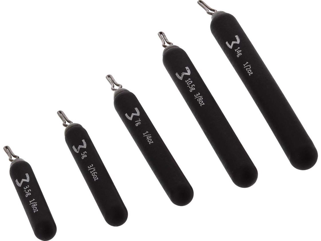 Westin Add-It Tungsten Dropshot Weights Matte Black
