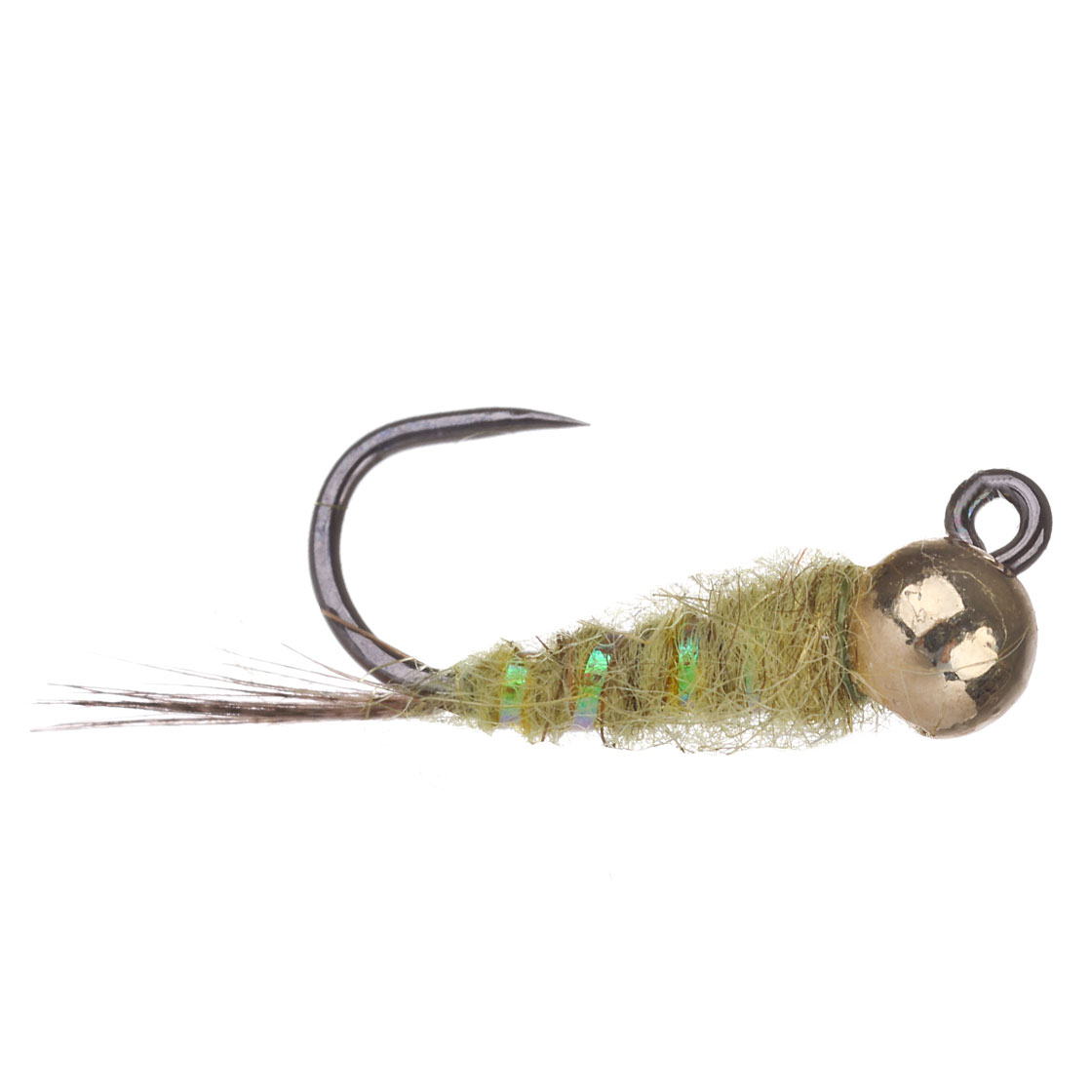 P-26737_adh-fishing-Tungsten-Nymph-Jig-Olive-on-AHREX-by-Superflies adh-fishing Tungsten Jig Nymphe Olive on AHREX #14 by Superflies