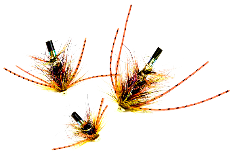 Frödin Flies Tubenfliege Loose Body Series - Willie Gun Rubberlegs Tubenfliegen Set