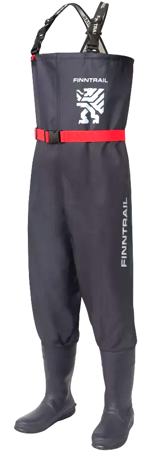Finntrail Waders Timber Bootfoot dark grey  Wathose mit integrierten Stiefeln