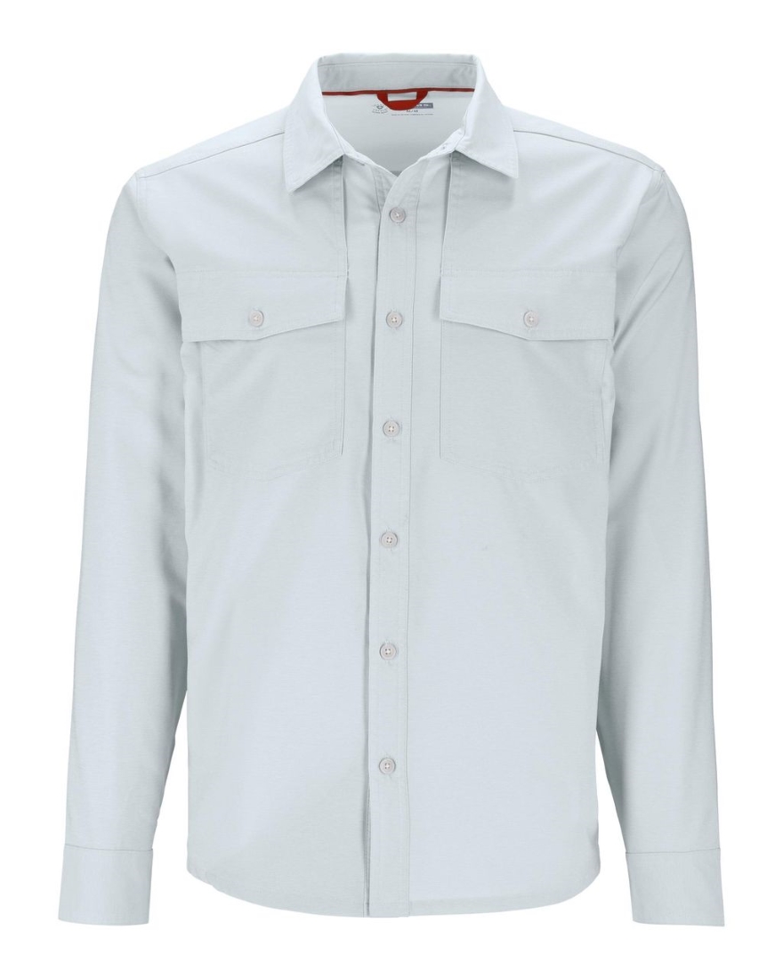 Simms No-See-Um Bugstopper Shirt Hemd mit Insektenschutz Bimini Blue Heather