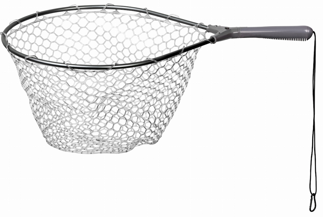 Traper Trout Landing Net Silicone Kescher mit Silicone Netz