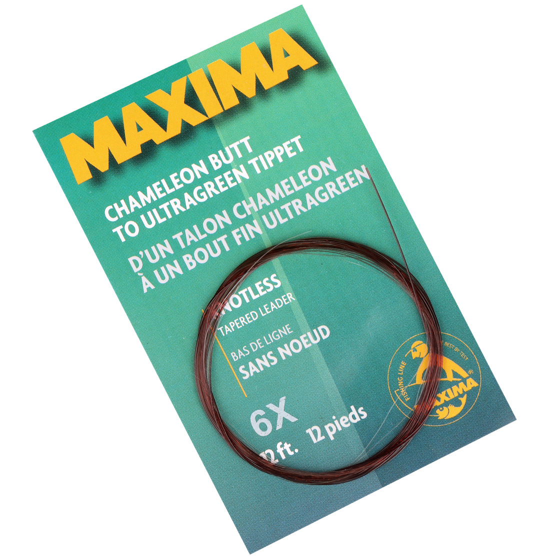 Maxima Knotless Tapered Leader 12 ft konisches Vorfach