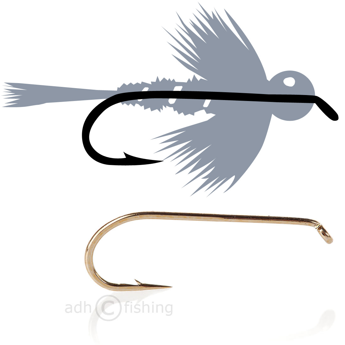Tunca Fliegenhaken T40 Bead head nymph
