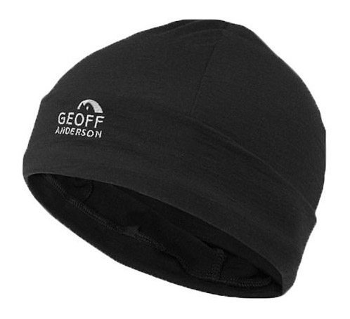 Geoff Anderson Merino 18,5 micron Beanie Mütze black
