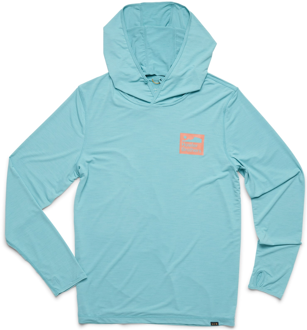 Howler Brothers HB Tech Sunshade Hoodie - Aqua UPF50+ UV-Schutz