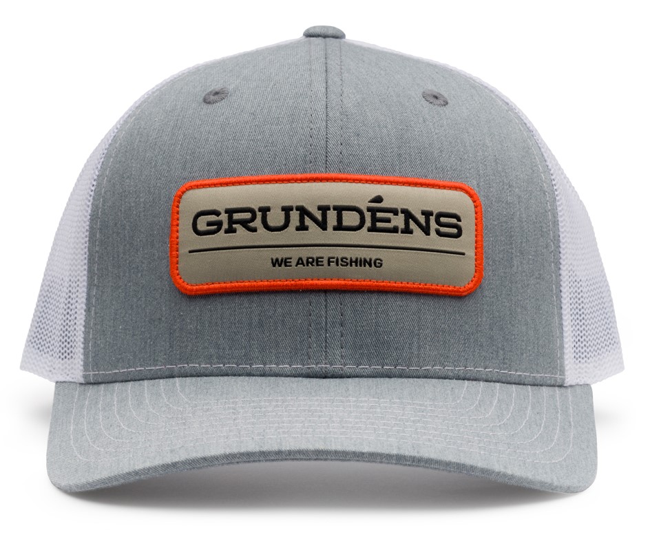 Grundéns We Are Fishing Trucker Cap Kappe heather grey/black