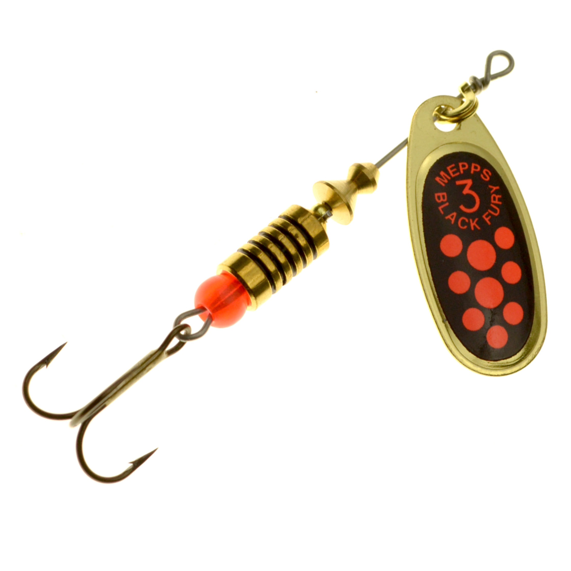 Mepps Black Fury Spinner gold/rot