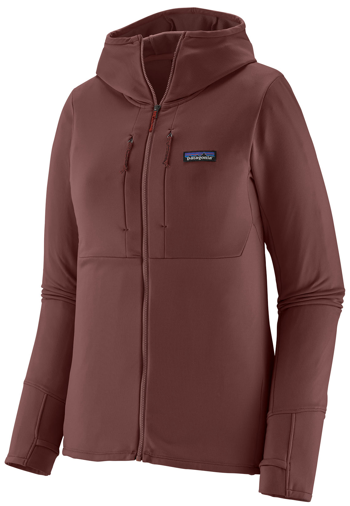 Patagonia W's R1 Thermal Full-Zip Hoody Fleecejacke DAK - Dark Ruby Patagonia W's R1 Thermal Full-Zip Hoody Fleecejacke DAK - Dark Ruby