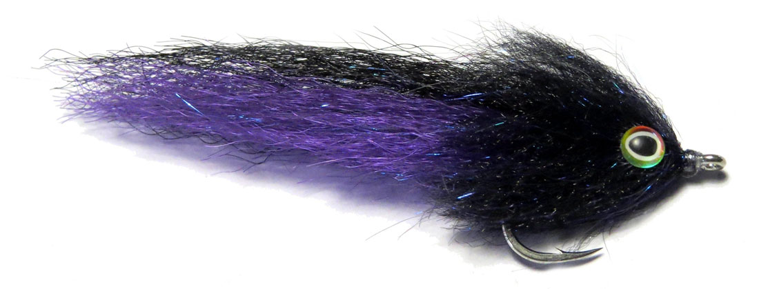 h2o_brush_fly_black_purple Fishient H2O Salzwasserfliege - Brush Fly purple & black