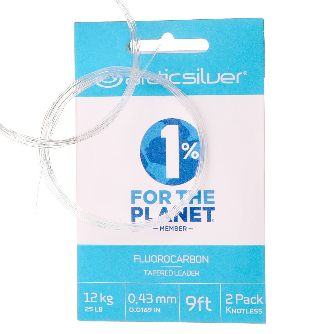ArcticSilver Tapered Leader Fluorocarbon Vorfach 9 ft. 2er Pack