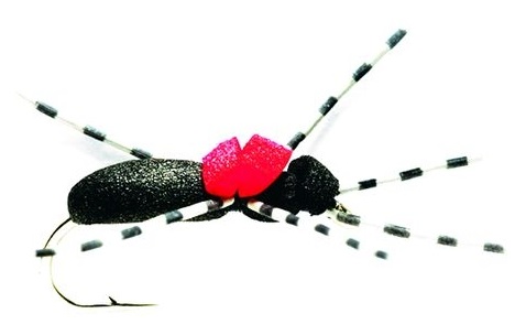 Fulling-Mill-Trockenfliege-Hi-Vis-Black-Foam-Ant Fulling Mill Trockenfliege - Hi Vis Black Foam Ant