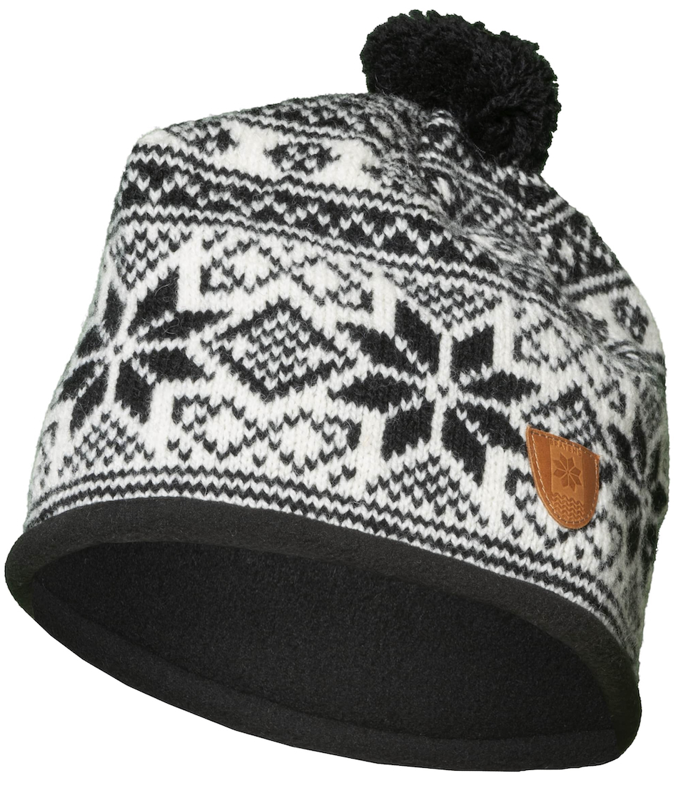 P-28038_Bratens_-00-_Norway_Snostjerne_Mutze_Black_White_ Bratens 100% Norway SNØSTJERNE Mütze extra warm white & black