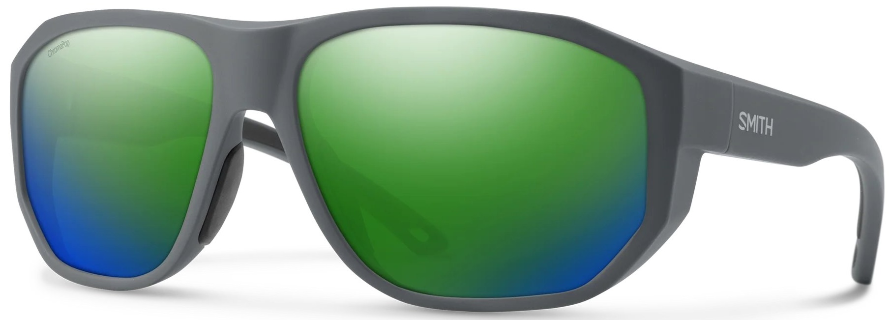 Smith Optics Polarisationsbrille Outrigger Matte Slate ChromaPop Polarized Green Mirror