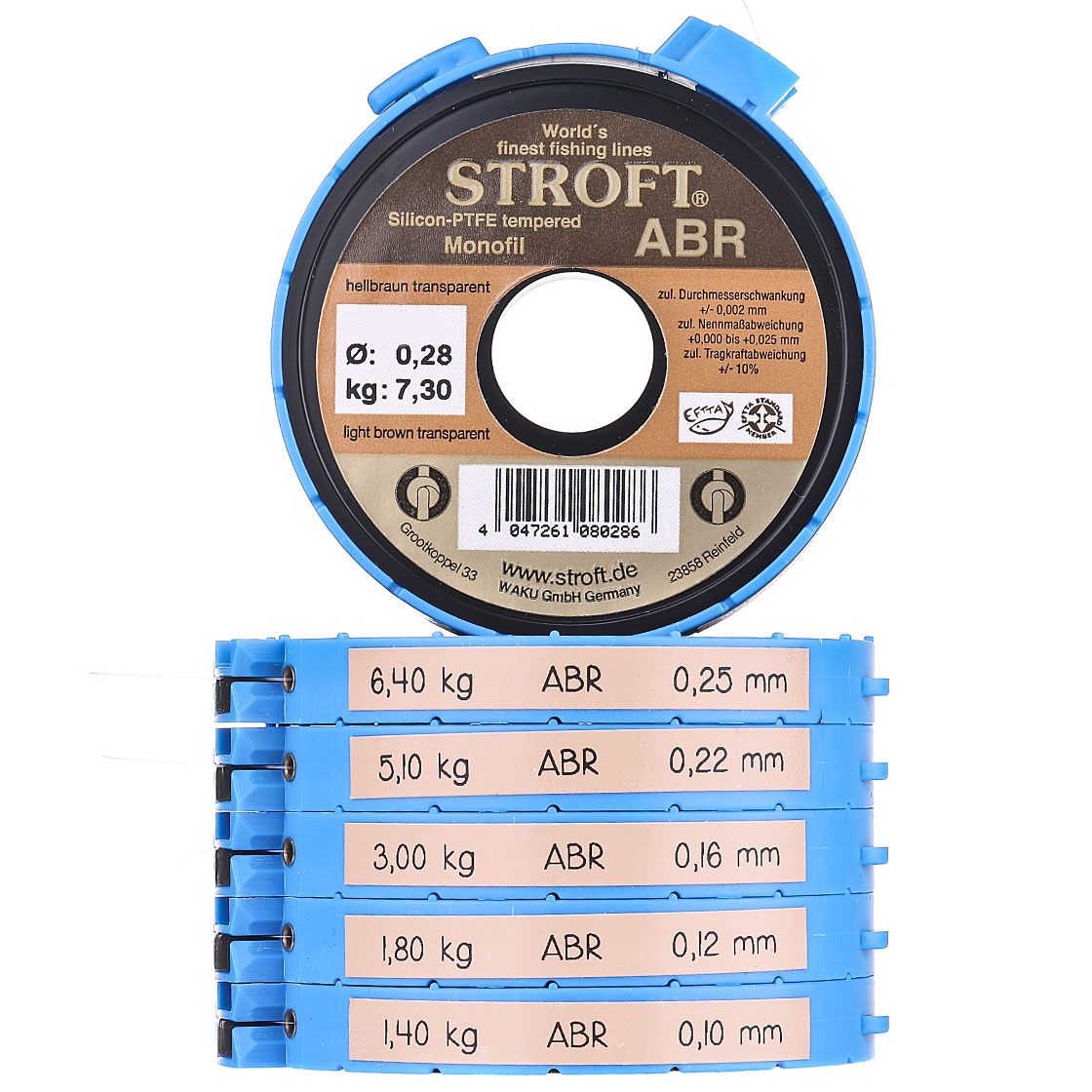 Stroft ABR Vorfachmaterial 50 m/Spule inkl. Cutter-Ring