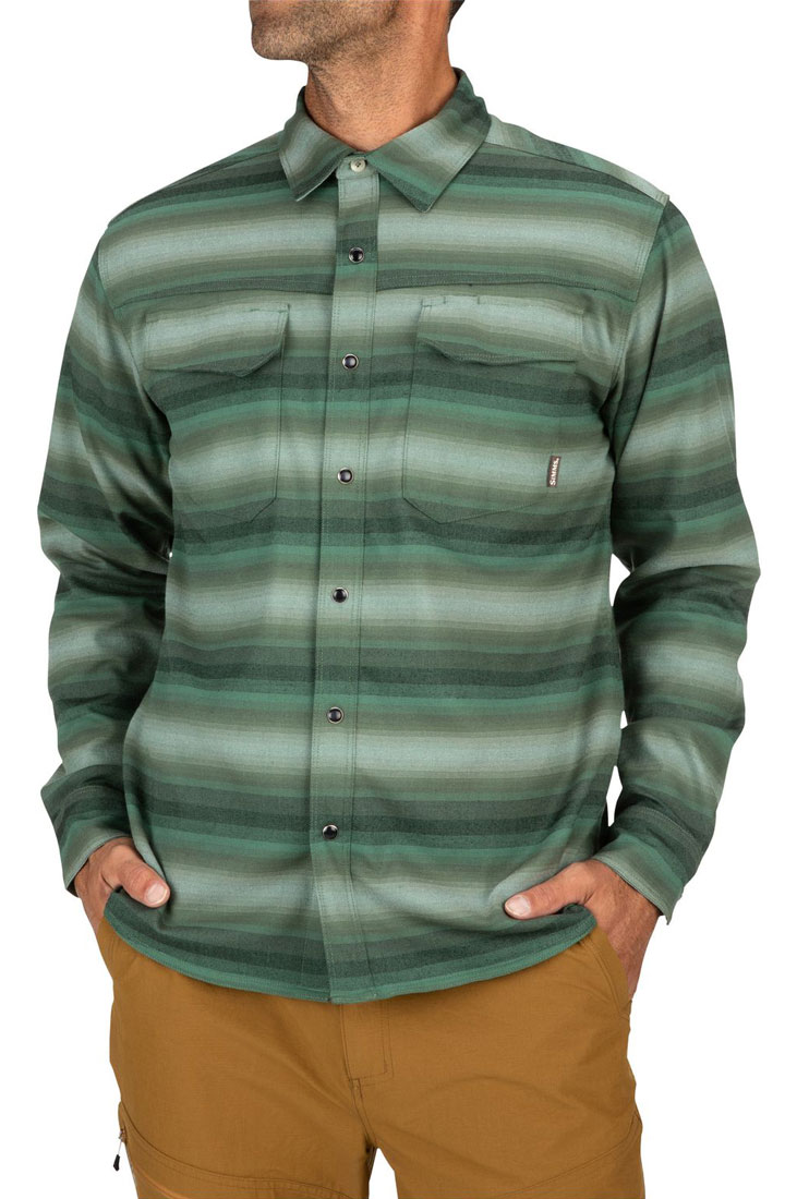 Simms_Gallatin_Flannel_Shirt_Langarmhemd_moss_stripe_2