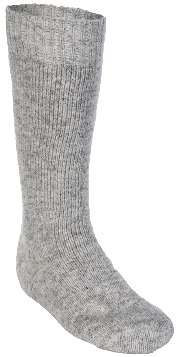 Bratens 100% Norway Merino Socke extra lang grey