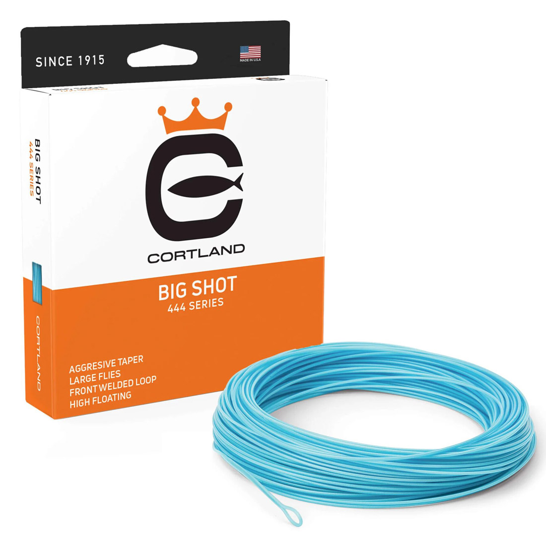 Cortland_444_Series_Big_Shot_Fliegenschnur_sky_blue_1 Cortland 444 Big Shot Short Belly Big Fly Floating Flyline Sky Blue Fliegenschnur