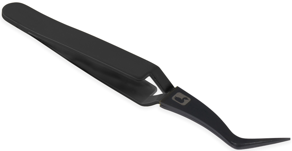 Loon Micro Tip  D-Loop Tweezer - Black - Pinzette